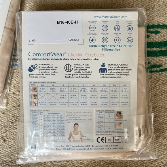 *new* MARENA Lot x5 Post Op/Surgery Compression Garment BINDER/BRA/VEST L + XL - Picture 2 of 8